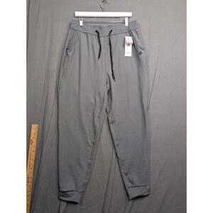 POP Fit Women's Jogger Pants Black Size 2XL Polyester Spandex Pockets Drawstring